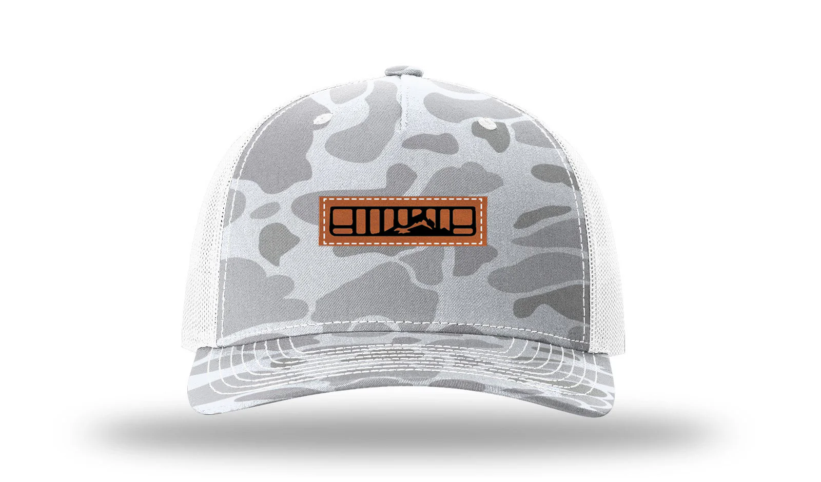 XJ Grill with Mountain Leather Patch Richardson 112PFP Hat - Image 4