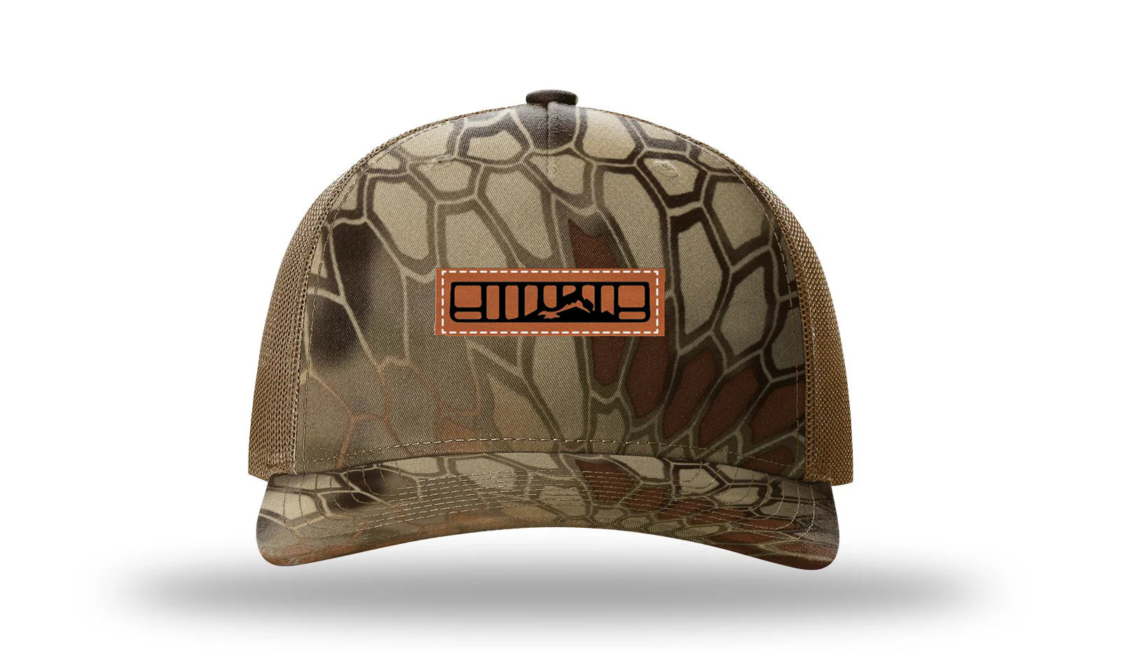 XJ Grill with Mountain Leather Patch Richardson 112PFP Hat - Image 9