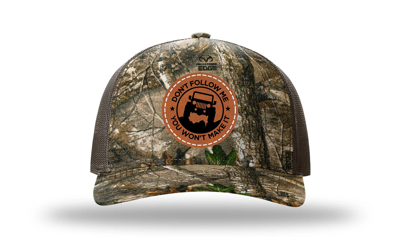 Don't Follow Me Leather Patch Richardson 112PFP Hat - Image 13