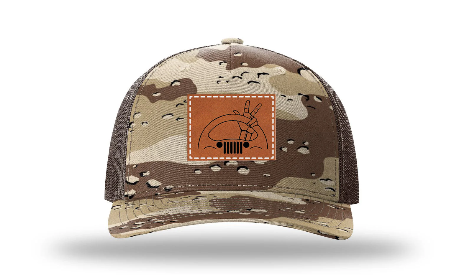 Jeep Wave 2 Leather Patch Richardson 112PFP Hat - Image 5
