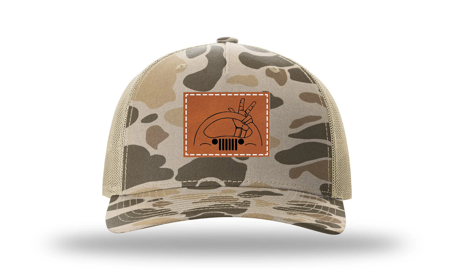 Jeep Wave 2 Leather Patch Richardson 112PFP Hat - Image 8