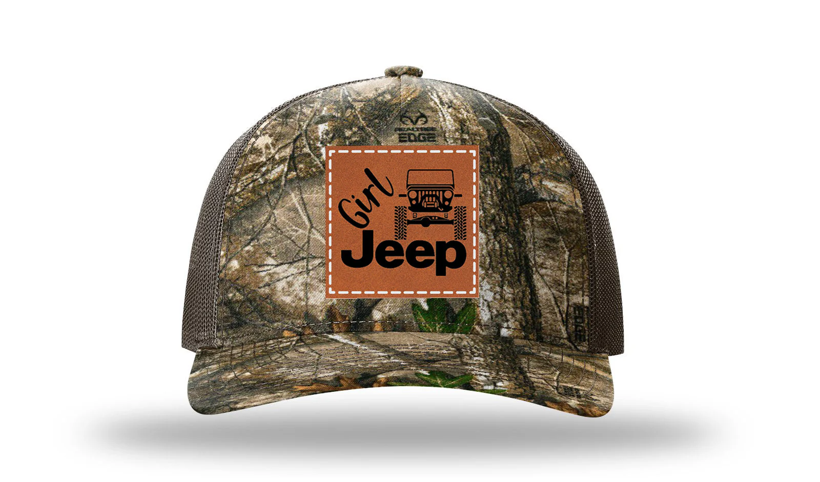 Girl Jeep CJ Leather Patch Richardson 112PFP Hat - Image 13