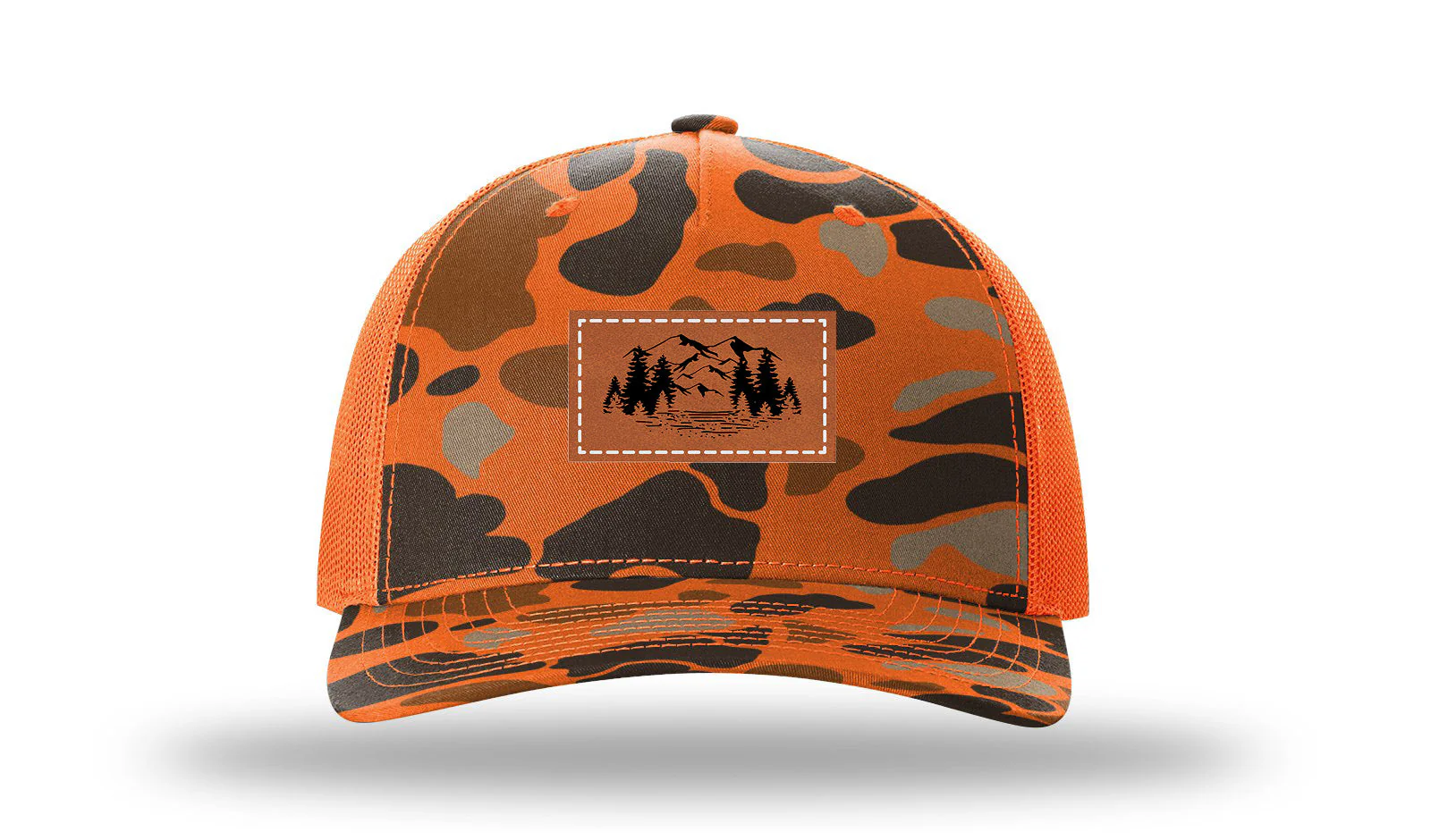 Mountains Leather Patch Richardson 112PFP Hat - Image 3