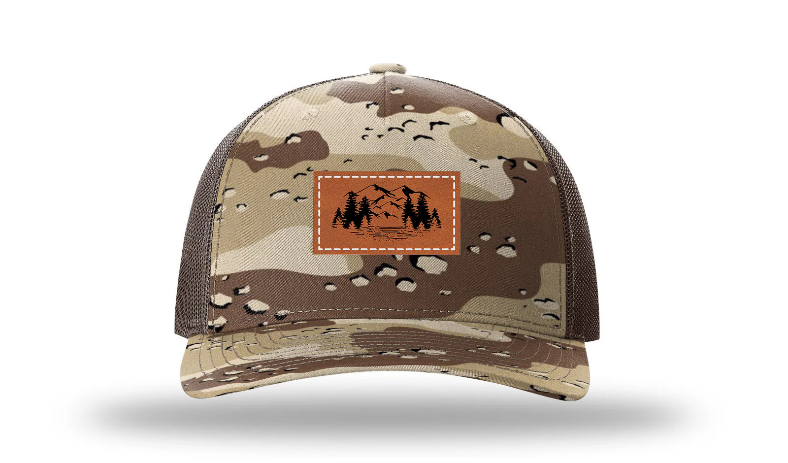Mountains Leather Patch Richardson 112PFP Hat - Image 5