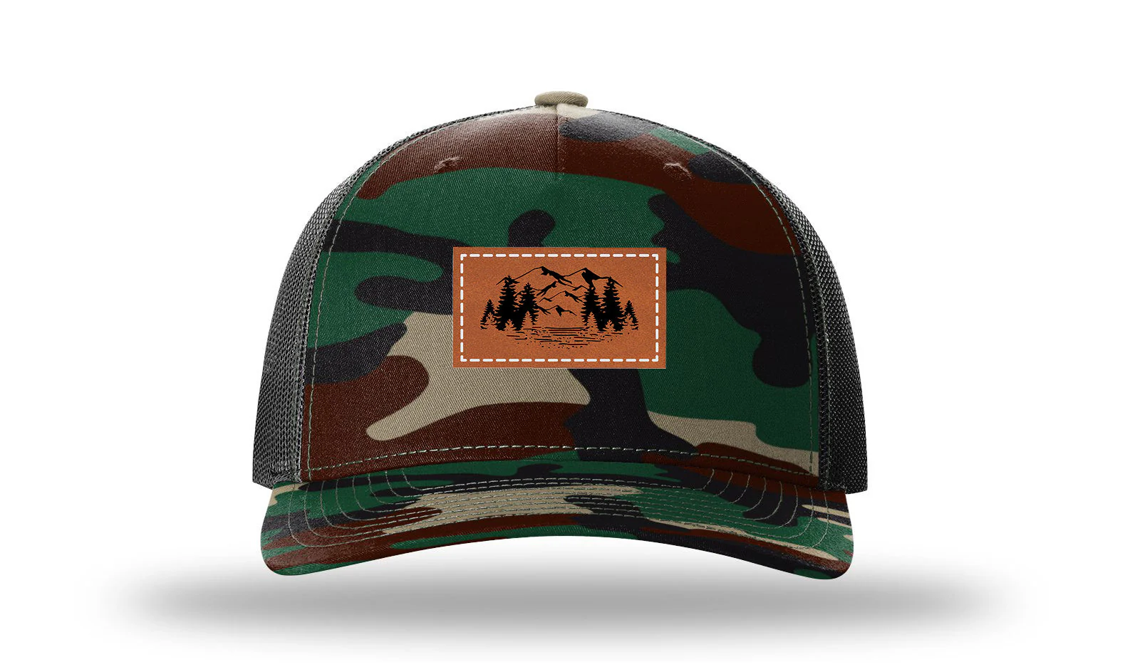 Mountains Leather Patch Richardson 112PFP Hat - Image 6