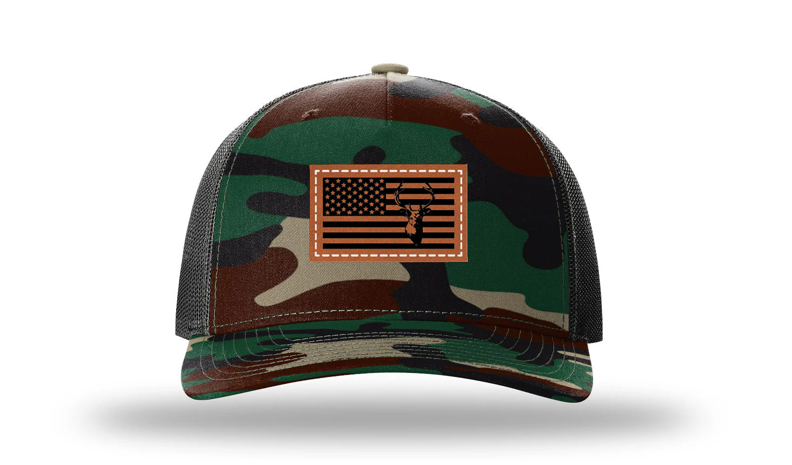 Deer Flag Leather Patch Richardson 112PFP Hat - Image 6
