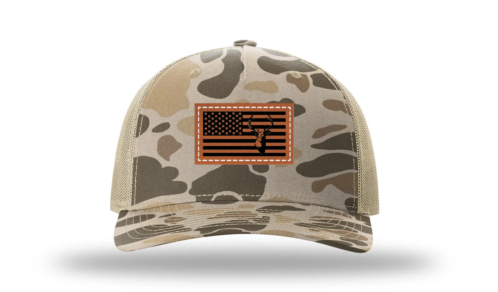 Deer Flag Leather Patch Richardson 112PFP Hat - Image 8