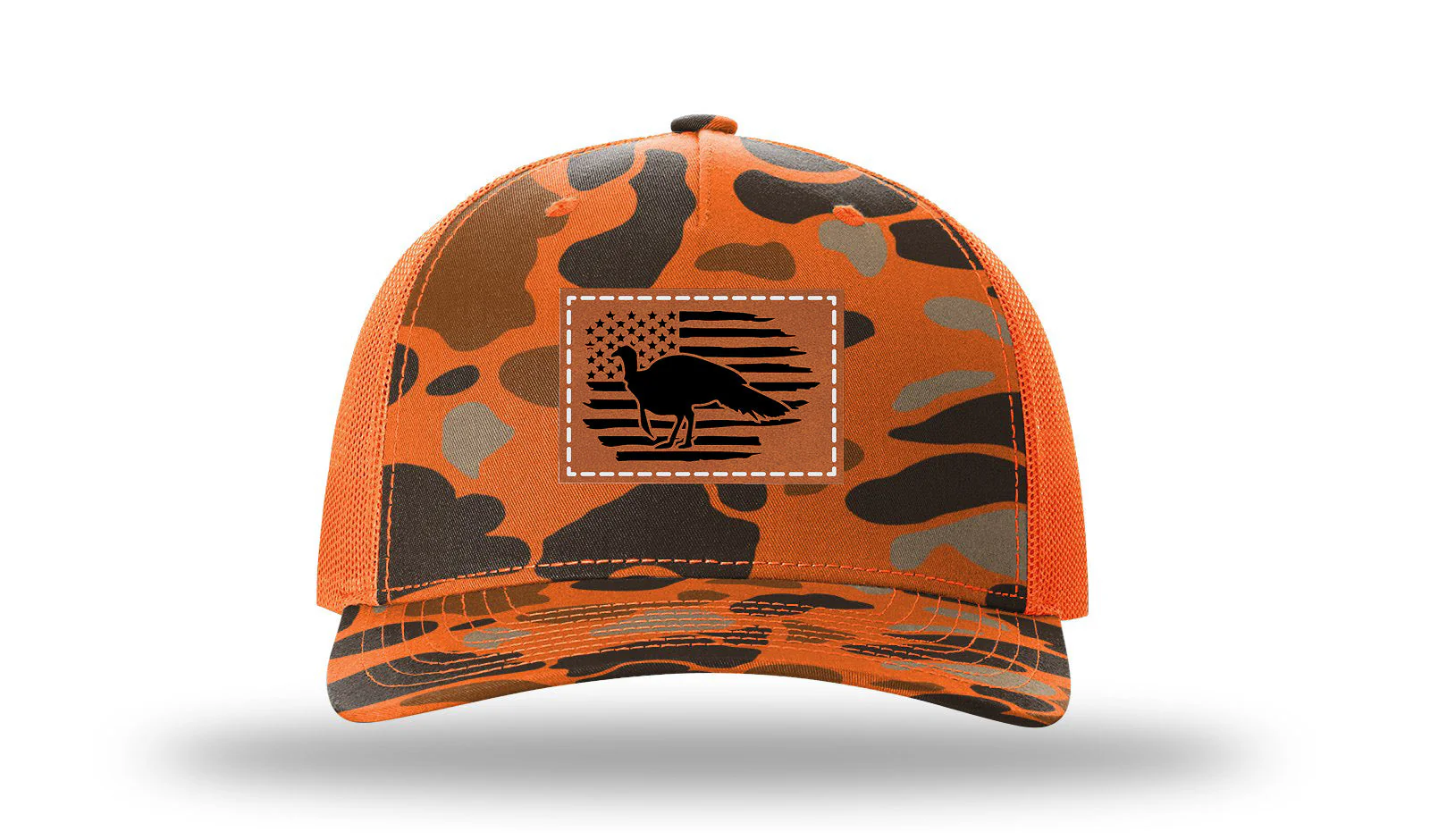 Turkey Flag Leather Patch Richardson 112PFP Hat - Image 3