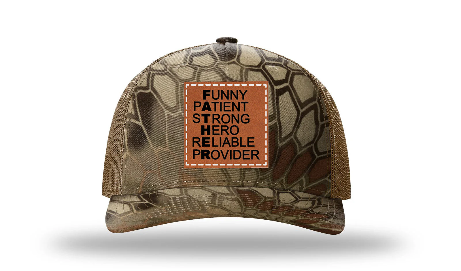FATHER Acronym Leather Patch Richardson 112PFP Hat - Image 9