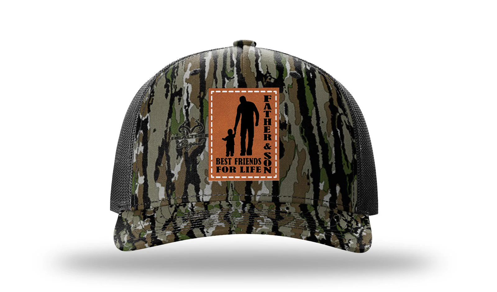 Father and Son Best Friends For Life Leather Patch Richardson 112PFP Hat - Image 14