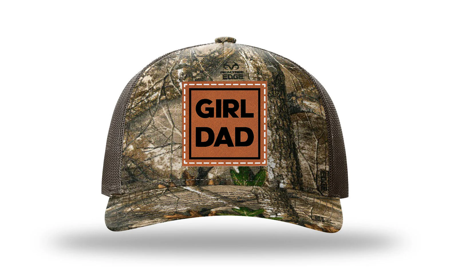 Girl Dad Leather Patch Richardson 112PFP Hat - Image 13