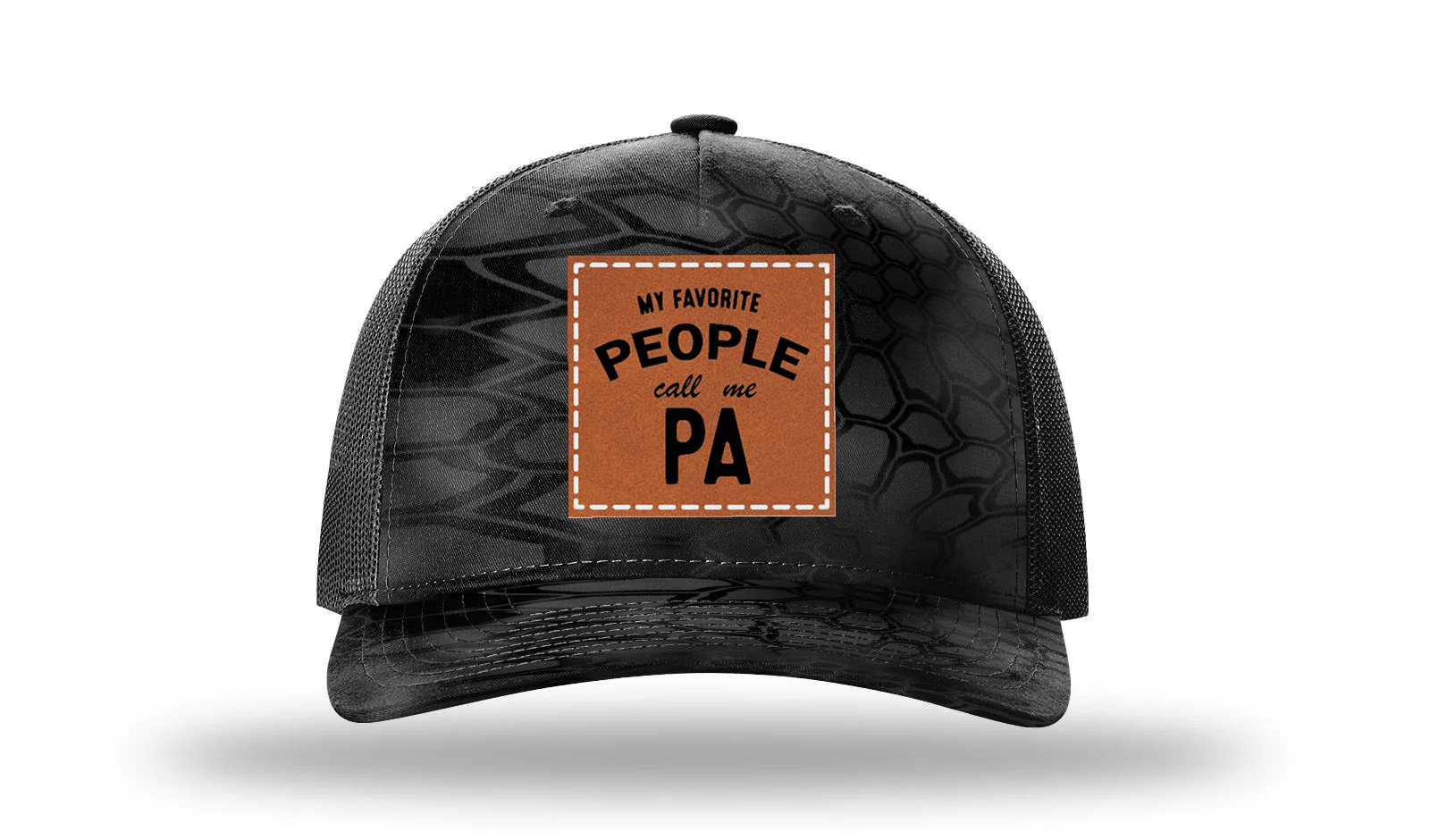 My Favorite People Call Me PA Leather Patch Richardson 112PFP Hat - Image 10