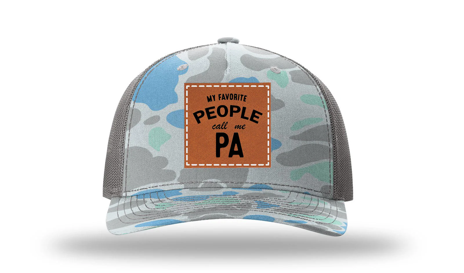 My Favorite People Call Me PA Leather Patch Richardson 112PFP Hat - Image 16