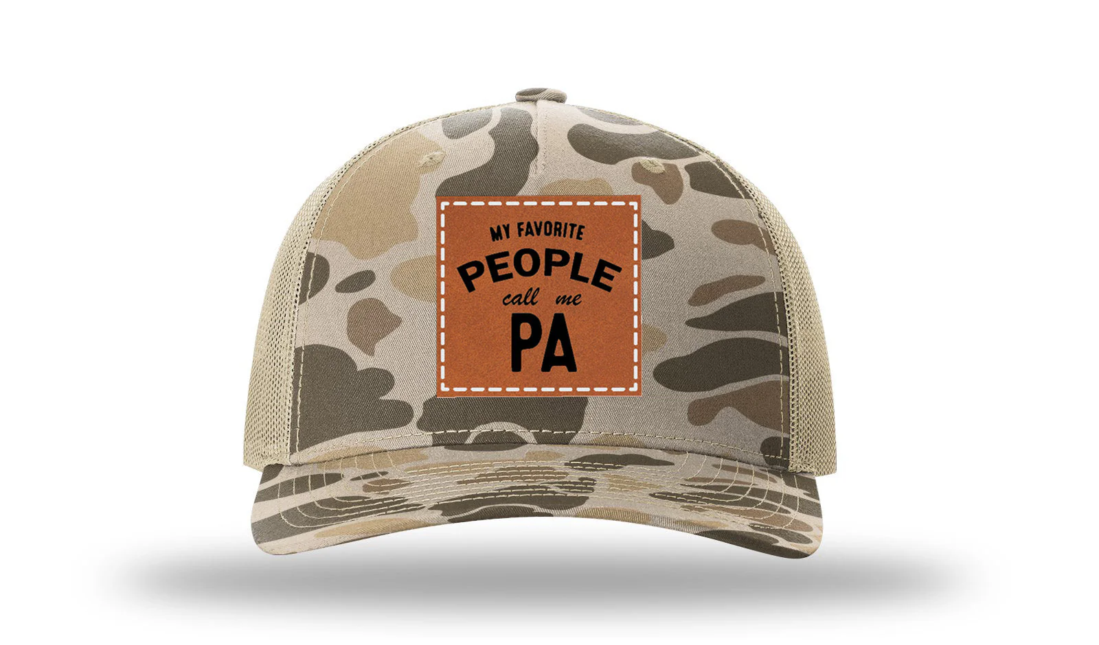 My Favorite People Call Me PA Leather Patch Richardson 112PFP Hat - Image 8