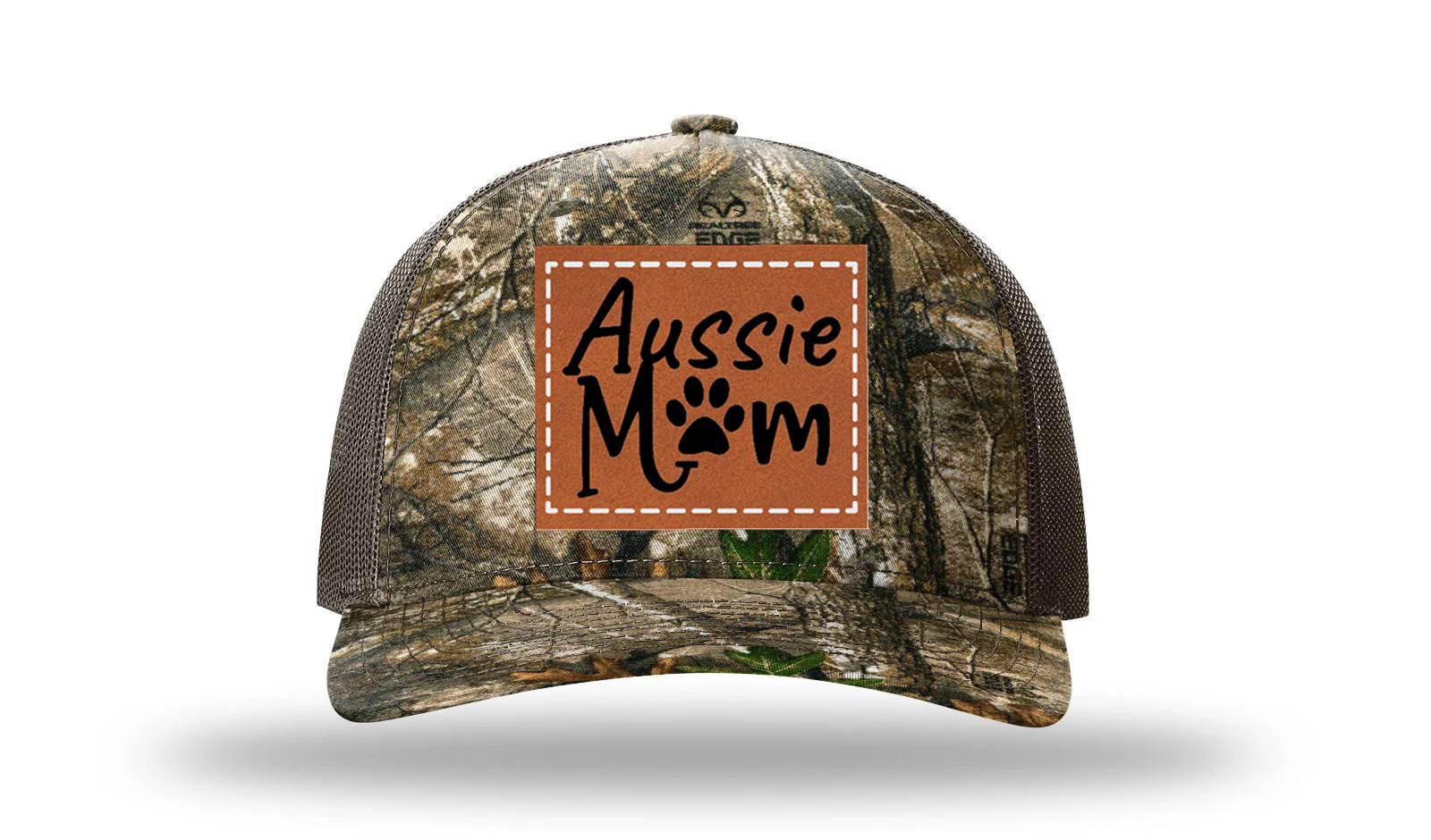 Aussie Mom Leather Patch Richardson 112PFP Hat - Image 13