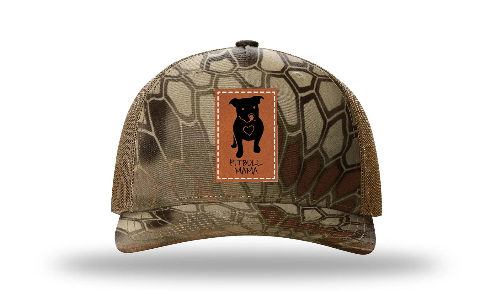 Pitbull Mama Leather Patch Richardson 112PFP Hat - Image 9