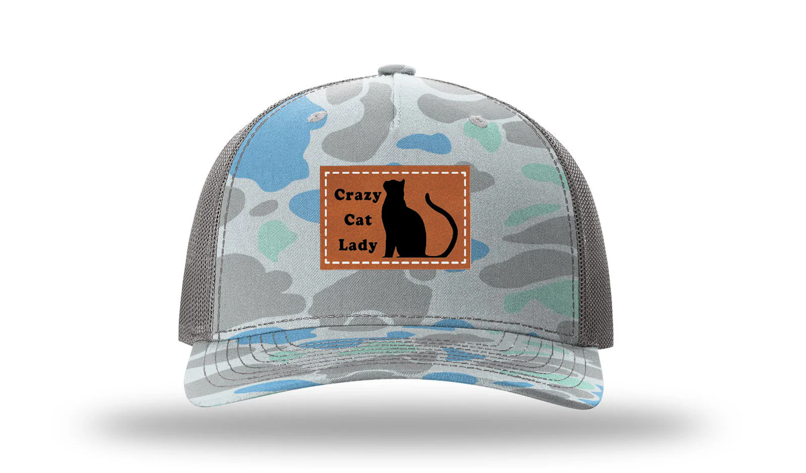 Crazy Cat Lady Leather Patch Richardson 112PFP Hat - Image 16
