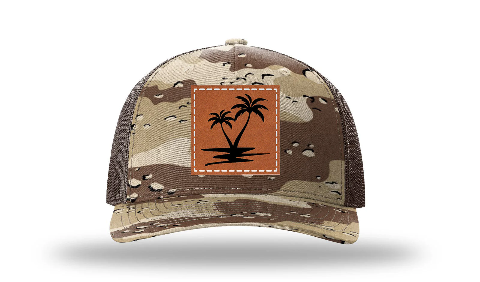 Palm Trees Leather Patch Richardson 112PFP Hat - Image 5