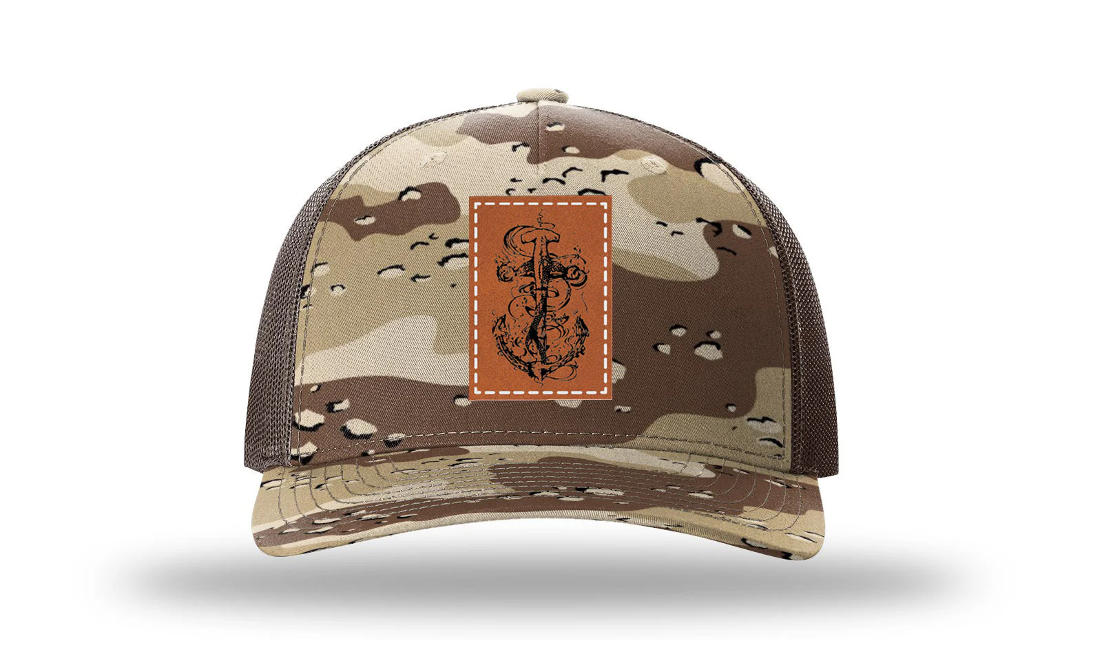 Hammerhead Anchor Leather Patch Richardson 112PFP Hat - Image 5