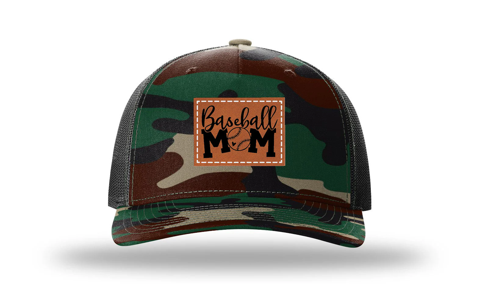 Baseball Mom Leather Patch Richardson 112PFP Hat - Image 6