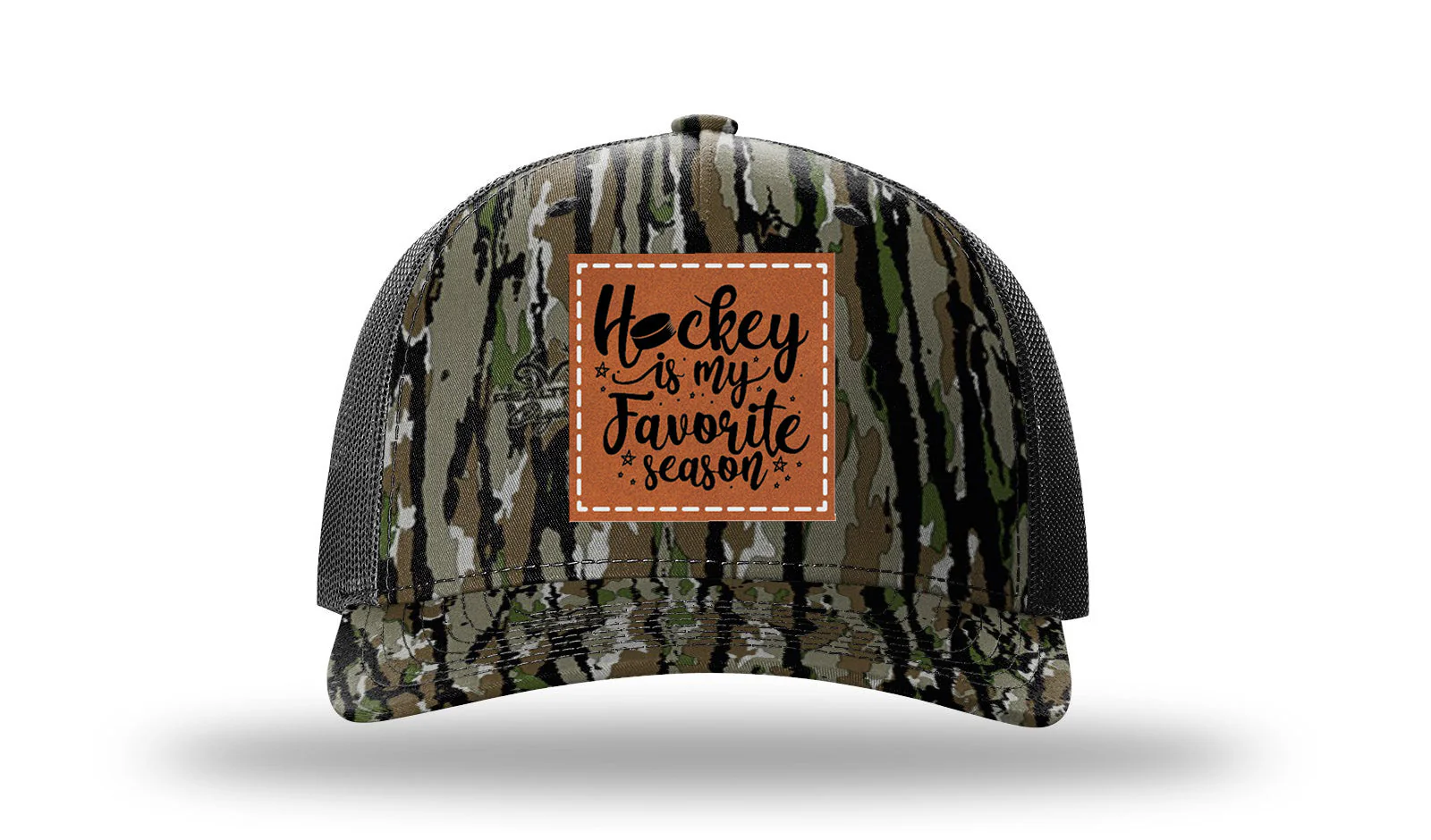 Hockey Is My Favorite Season Leather Patch Richardson 112PFP Hat - Image 14