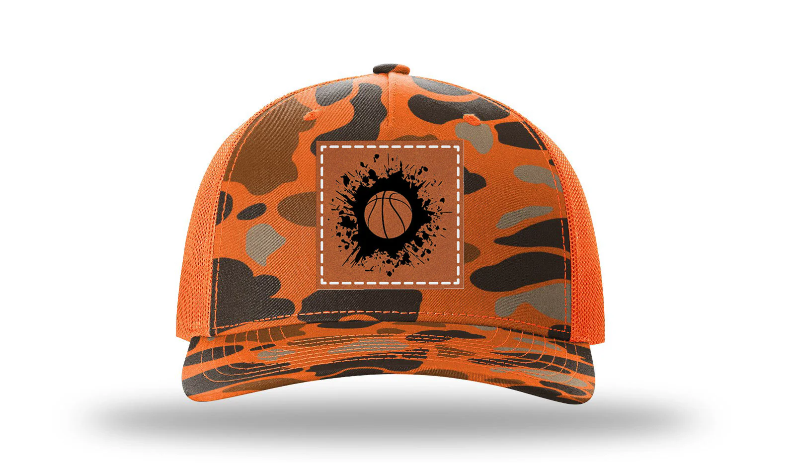 Basketball Leather Patch Richardson 112PFP Hat - Image 3