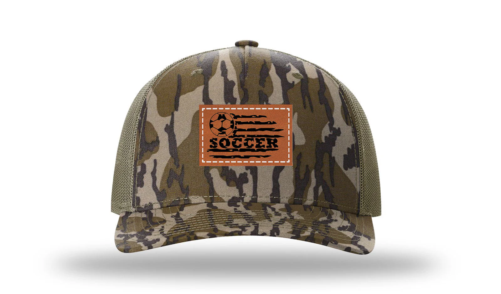 Soccer Flag Leather Patch Richardson 112PFP Hat - Image 12