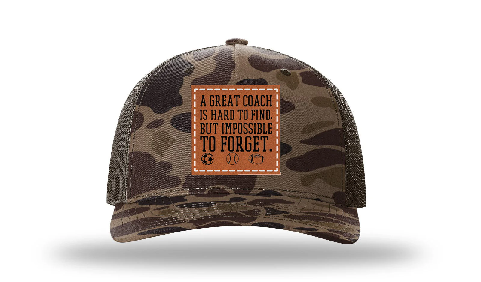 Great Coach Leather Patch Richardson 112PFP Hat - Image 2