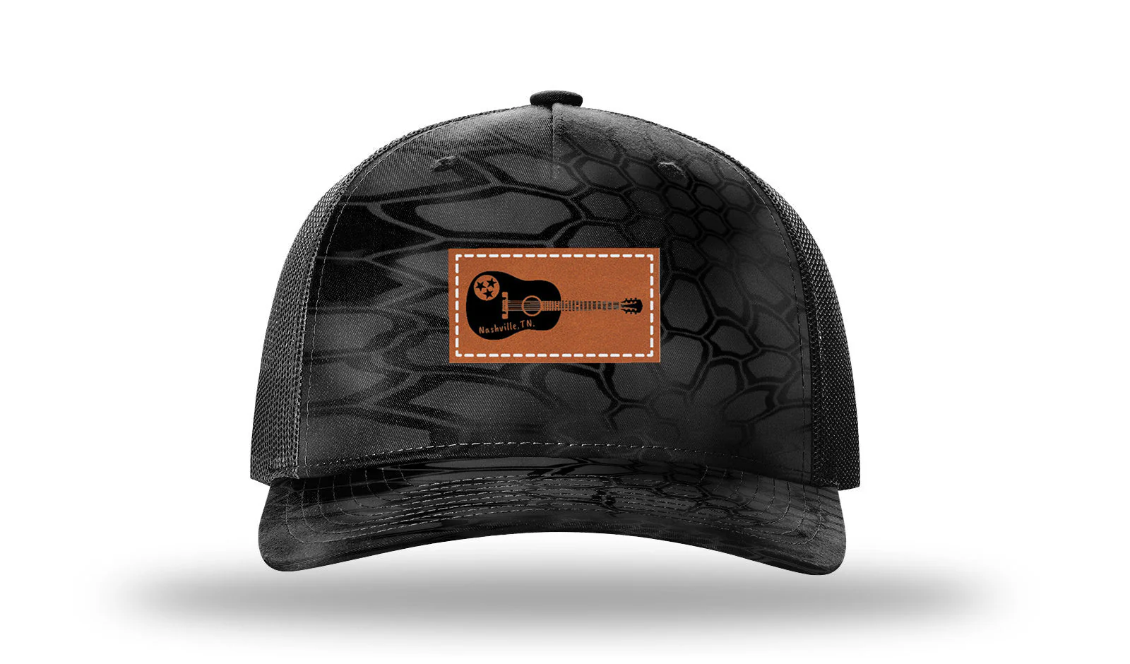 TN Guitar Leather Patch Richardson 112PFP Hat - Image 10
