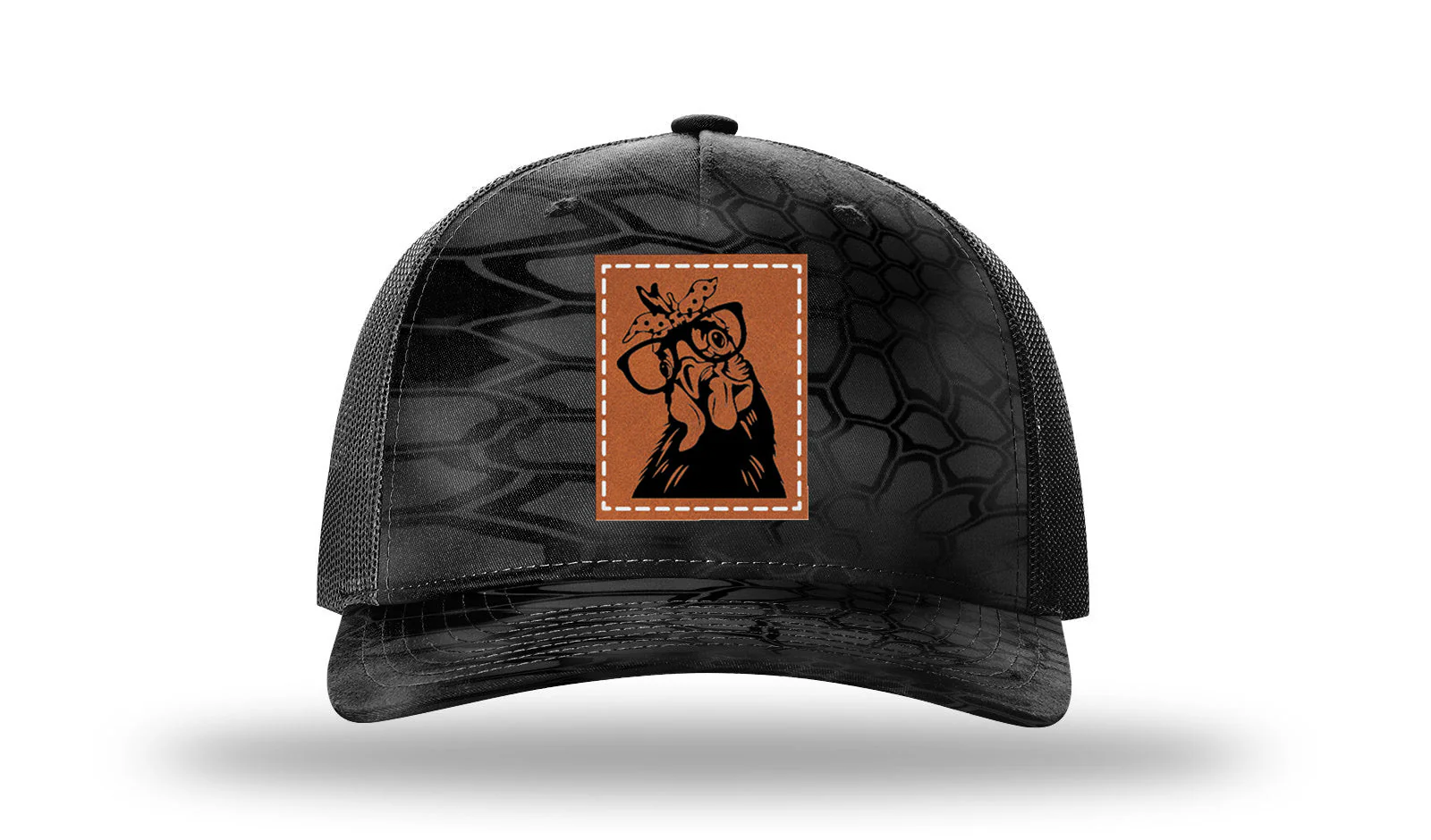 Chicken Leather Patch Richardson 112PFP Hat - Image 10