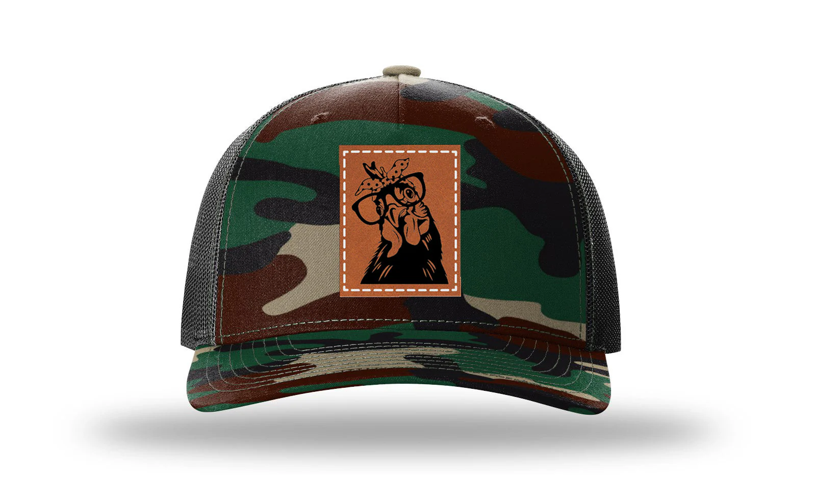 Chicken Leather Patch Richardson 112PFP Hat - Image 6