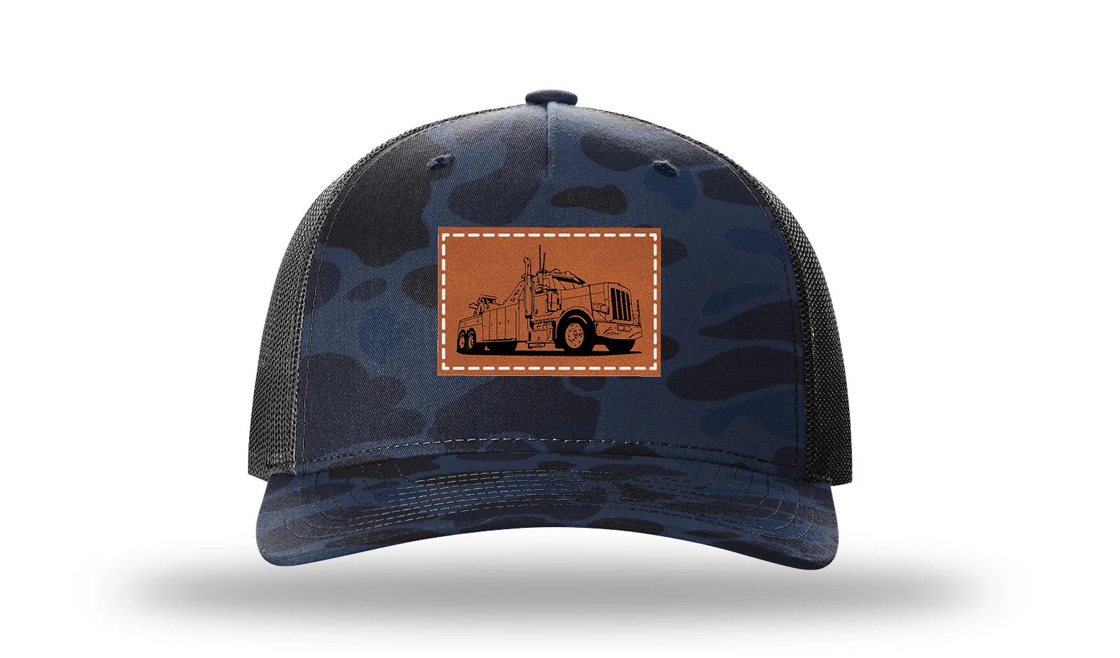 Tow Truck 2 Leather Patch Richardson 112PFP Hat - Image 11