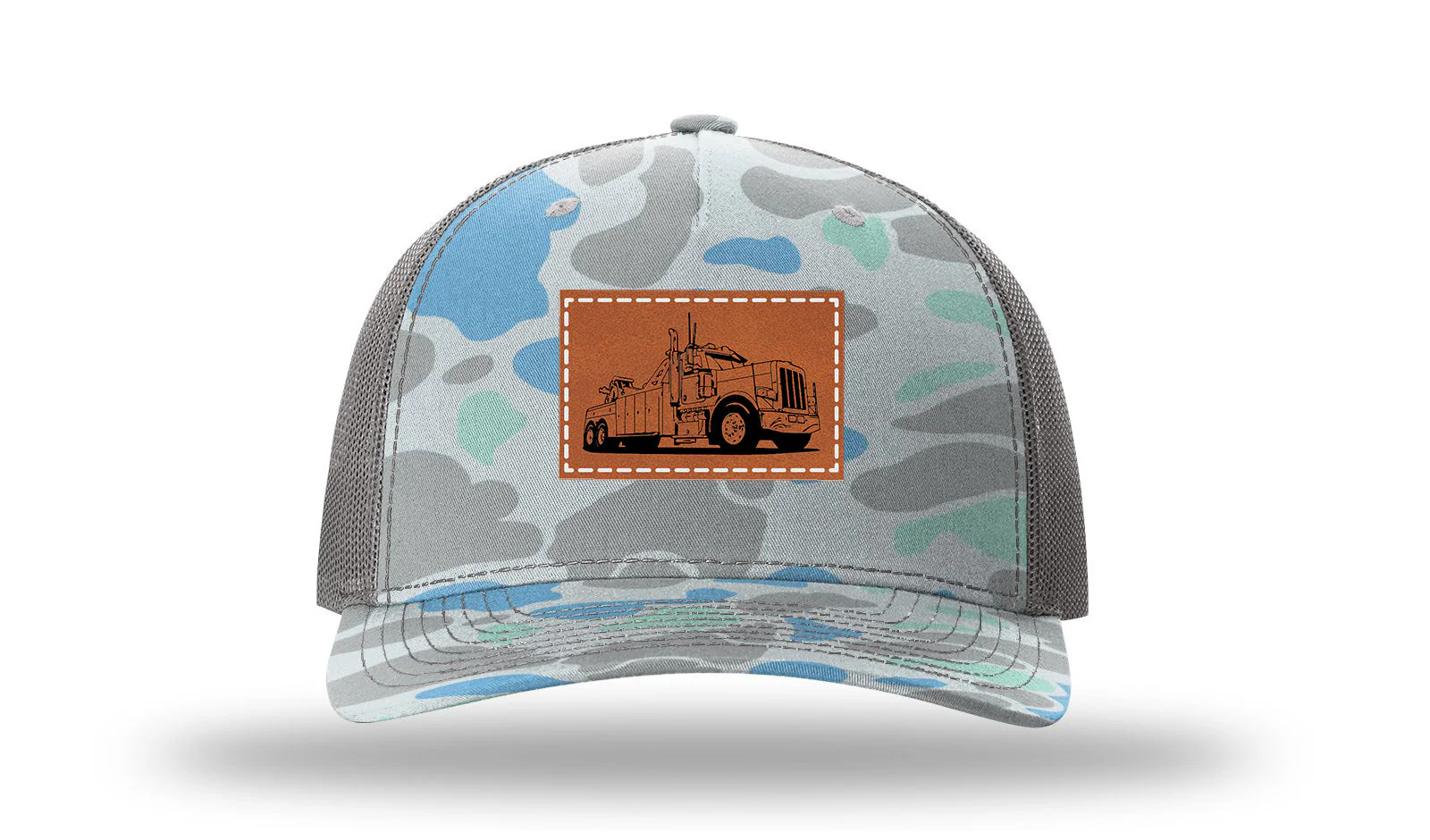 Tow Truck 2 Leather Patch Richardson 112PFP Hat - Image 16