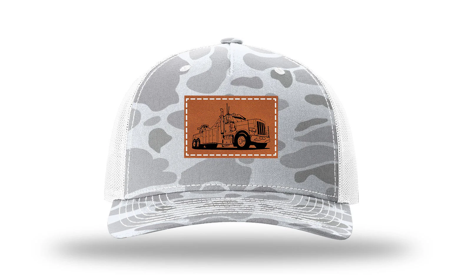 Tow Truck 2 Leather Patch Richardson 112PFP Hat - Image 4