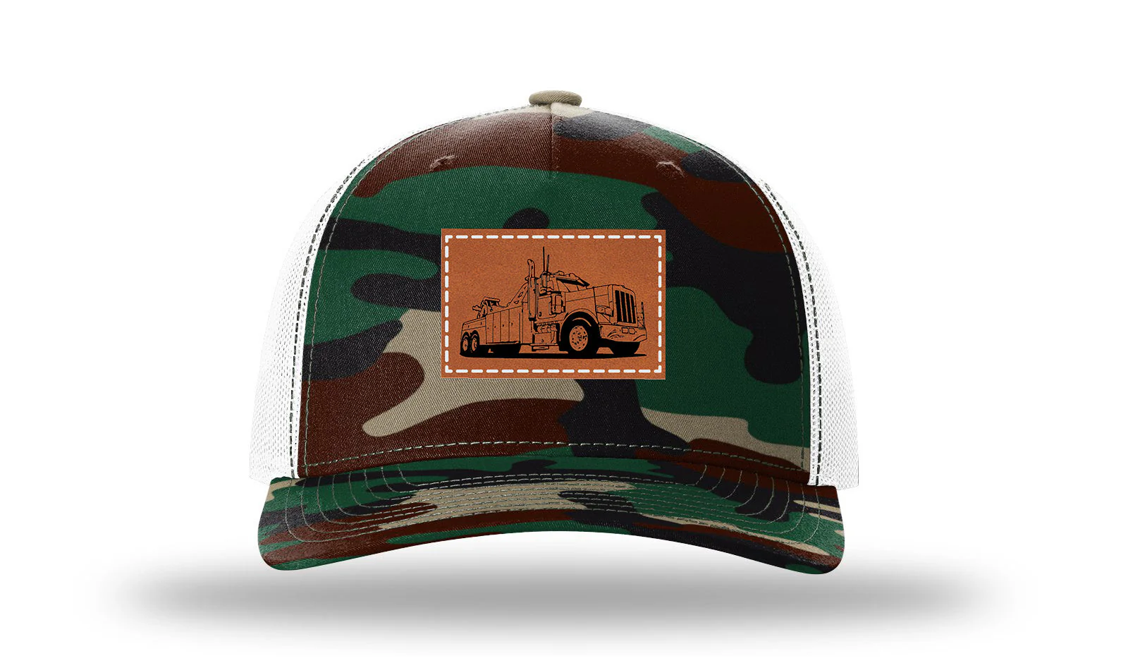 Tow Truck 2 Leather Patch Richardson 112PFP Hat - Image 7