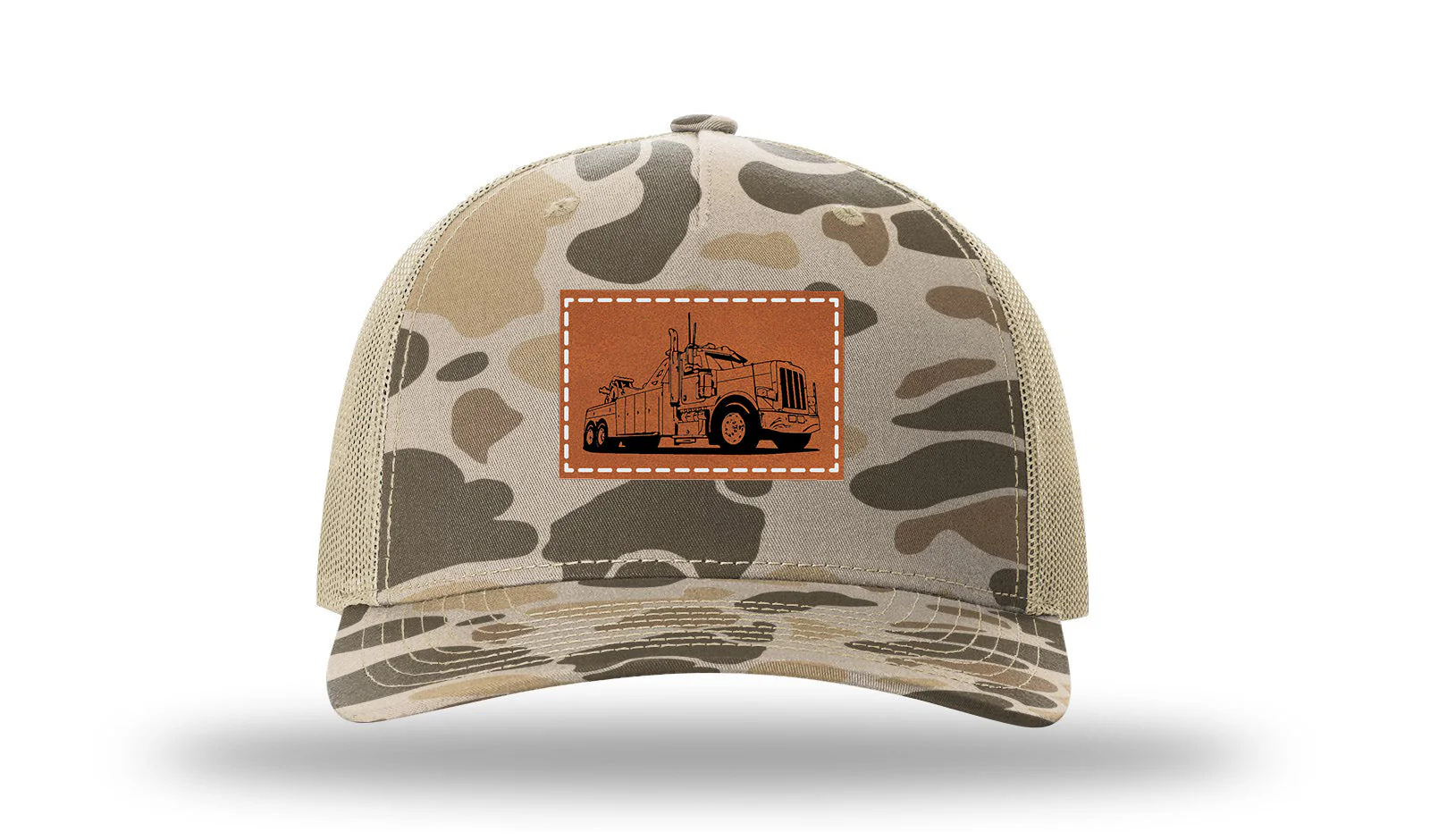 Tow Truck 2 Leather Patch Richardson 112PFP Hat - Image 8