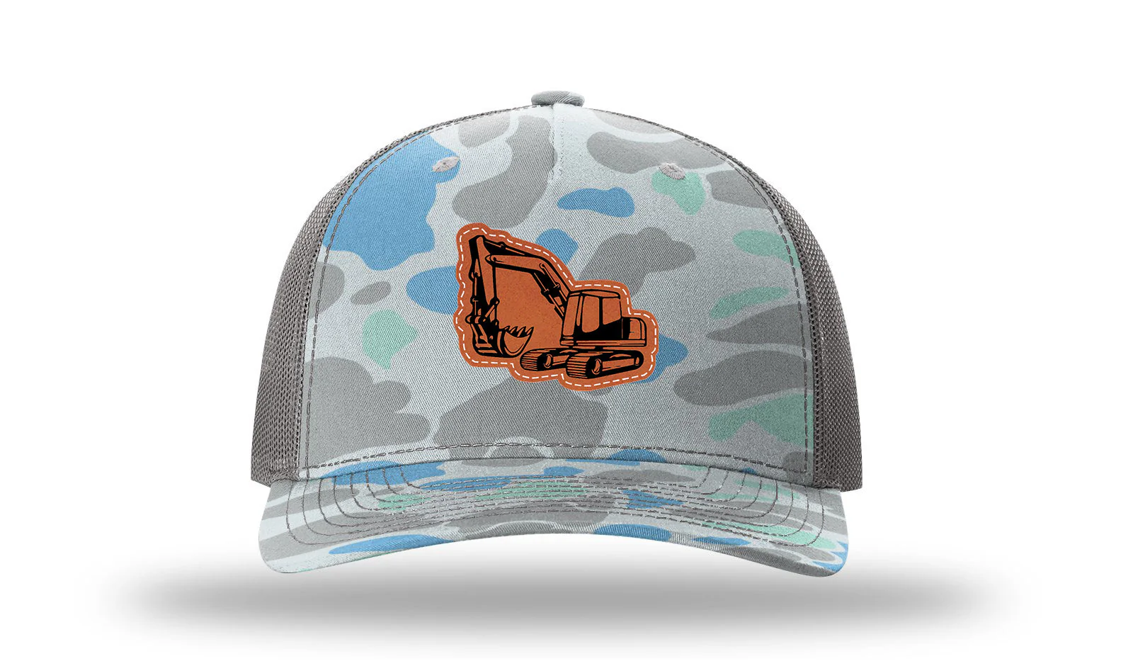 Excavator Leather Patch Richardson 112PFP Hat - Image 16