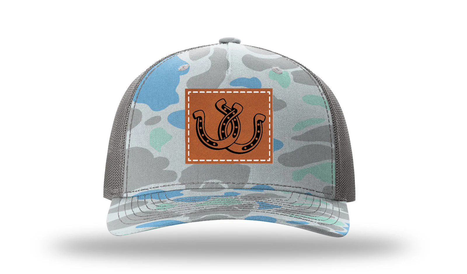 Horseshoes Leather Patch Richardson 112PFP Hat - Image 16