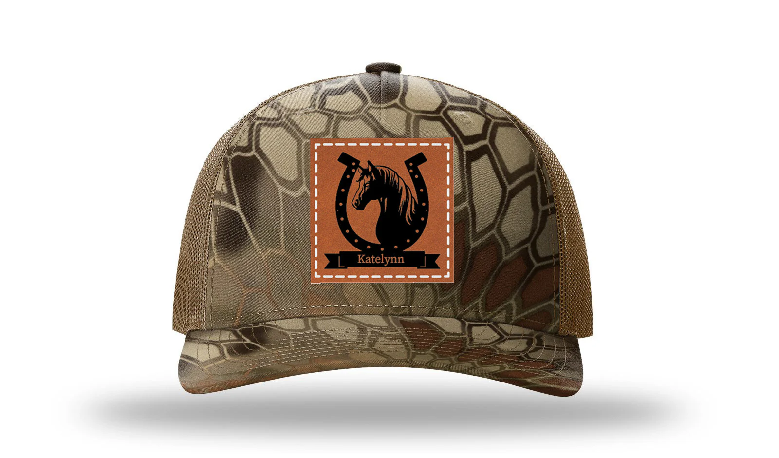 Horseshoe Banner Leather Patch Richardson 112PFP Hat - Image 9